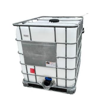 IBC refurbished IBC006 staal 1000L - Transparant/Wit/Zwart, Gebruikt