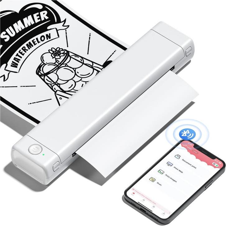 Phomemo M08F Draagbare Printer | Retour Deal | 41% korting, Computers en Software, Printers, Draadloos, Thermo-printer, Zwart-en-wit printen