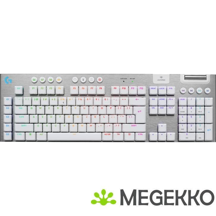 Logitech G G915 X LIGHTSPEED Tactile Wit, Computers en Software, Toetsenborden, Nieuw, Verzenden