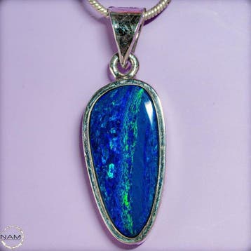 Natuurlijke Boulder-Opal hanger uit Australië – 925 sterling