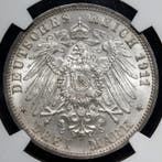Duitsland, keizerrijk Wilhelm II. 3 Mark 1911 - NGC MS63