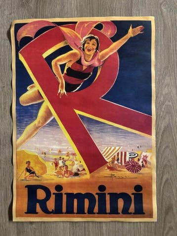 Busi - Rimini Manifesto Turistico Balneare - Années 1970