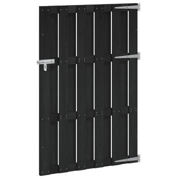 vidaXL Poort 100x150 cm HKC grijs, Verzenden, Nieuw