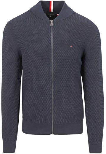 Tommy Hilfiger Vest Structuur Navy maat Maat 52/54 (L) Heren, Vêtements | Hommes, Pulls & Vestes, Verzenden