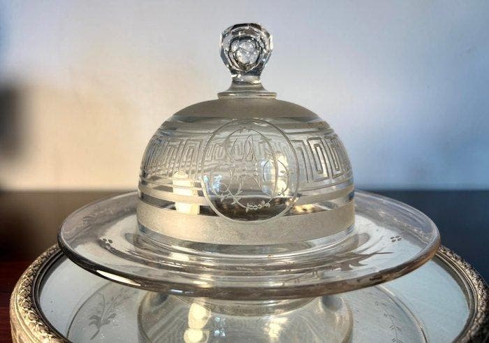 Cloche en verre - Montcenis - Cristal - 1900-1910, 1910-1920, Antiquités & Art, Curiosités & Brocante