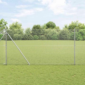 vidaXL gelast draadhek met grondpennen 25 x 1,5 m, Verzenden, Nieuw
