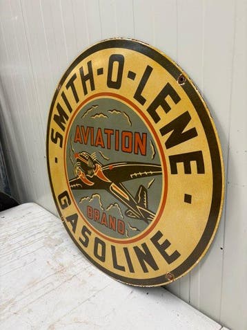 Smith-O-Lene Aviation Brand Gasoline – Groot Rond Emaille