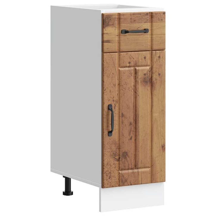 vidaXL Onderkast Lucca bewerkt hout oud houtkleurig, Maison & Meubles, Armoires | Autre, Envoi