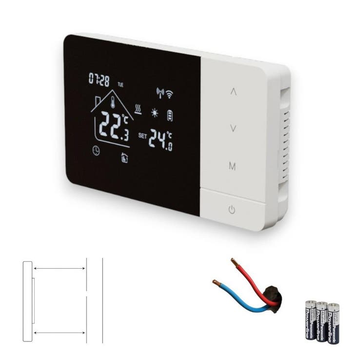 Wifi Opbouw Thermostaat met Touchscreen voor C.V. Installati, Doe-het-zelf en Bouw, Thermostaten, Nieuw, Verzenden