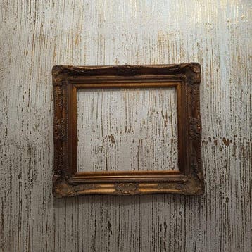 Lijst - Hout, Gips, Barokke lijst - 50 × 60 cm