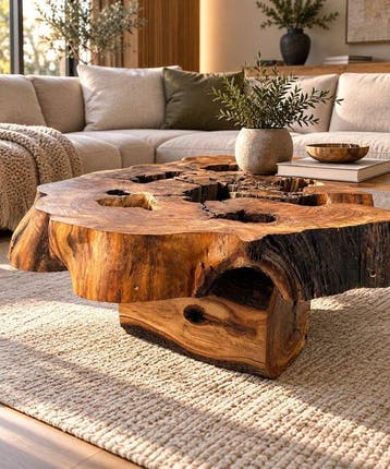 I TRUCIOLI del BARRI - Middentafel - Organisch ontwerp -