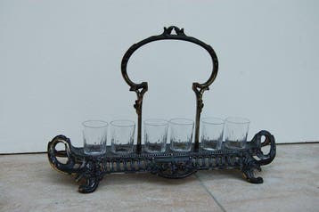 Baccarat - Drinkservies (7) - Kristal, Verzilverd -