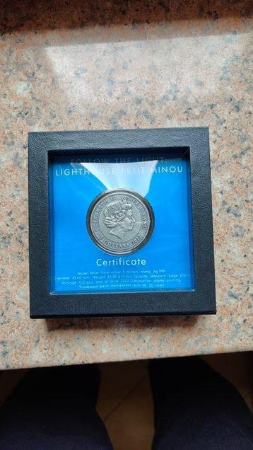 Niue. 5 Dollars 2022, Lighthouse Petit Minou, 2 Oz