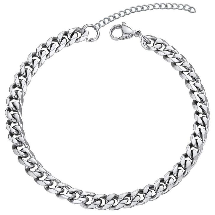 Fako Bijoux - Schakelarmband Gourmet - Cuban Link - Staal -, Handtassen en Accessoires, Armbanden, Verzenden