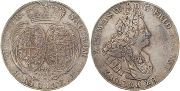 1 Breiter taler, daalder Friedrich August Sachsen Polen 1..., Verzenden