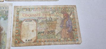 Algeria. - 4 Banknotes - Various Dates (Zonder minimumprijs)