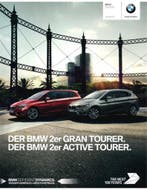 2016 BMW 2 SERIE GRAN / ACTIVE TOURER BROCHURE DUITS, Ophalen of Verzenden