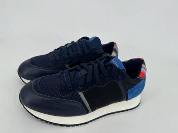 Paul Smith - Bold - Mesh Colorblock Pattern Blue Cobalt Rare, Nieuw