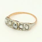 Ring - 18 karaat Witgoud, Roségoud Diamant (Natuurlijk) -, Nieuw