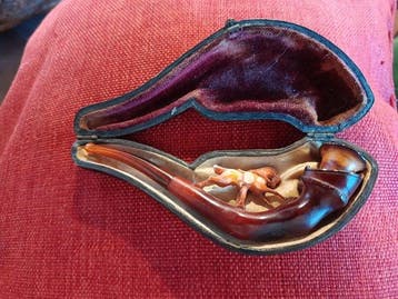 Sans prix de réserve - Pipe en écume de mer - Os