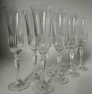 Service à boisson (10) - Cristal - Belle Époque flutè