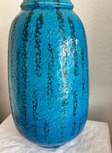 Vaas - Hoogte: 45 cm - Keramiek - Fat Lava, C. Tönnishof