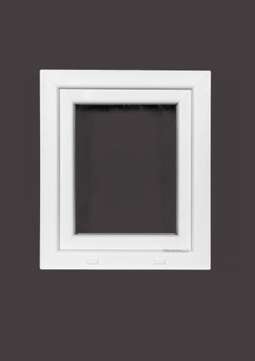 PVC raam draai kiep b60xh70 cm wit, Gevelraam of Ruit, Minder dan 80 cm, Minder dan 80 cm, Nieuw