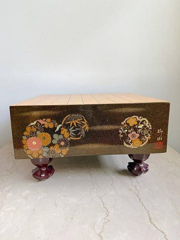 Speeltafel - Gouden maki-e tafel Goban SHOGI makie-lak, Hout