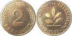 Duitsland 2 Pfennig 1950 J Pp J 381 Proof, Postzegels en Munten, Verzenden, België