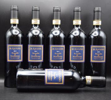 2017 La Rasina - Brunello di Montalcino DOCG - 6 Flessen, Nieuw