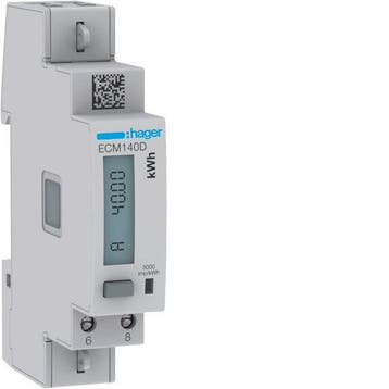 Hager Elektriciteitsmeter - ECM140D, Verzenden, Nieuw