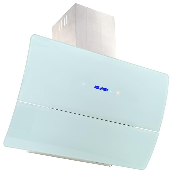vidaXL Wandafzuigkap 756 m³/u 90 cm roestvrij staal wit, Elektronische apparatuur, Afzuigkappen, Nieuw, Verzenden