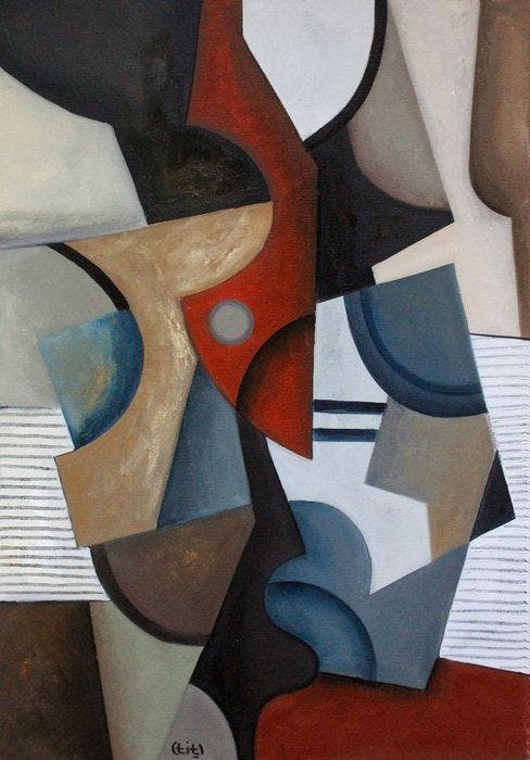 Vova Titov - Mechanical bird, Antiquités & Art, Art | Peinture | Moderne