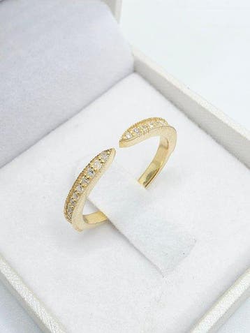 Sans prix de réserve - Bague Argent - 0.22ct. tw. Diamant