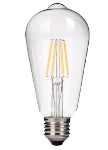 LED Filament - Dimbaar - E27 - ST64 | Warm wit Licht 2700k, Verzenden, Nieuw