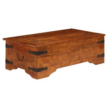 vidaXL Salontafel 110x55x35 cm massief acaciahout met, Huis en Inrichting, Tafels | Bijzettafels, Verzenden, Nieuw