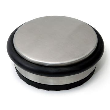 Deurstopper vloermodel losse schijf Ø92x40 mm RVS finish, Ophalen of Verzenden, Nieuw, Overige typen