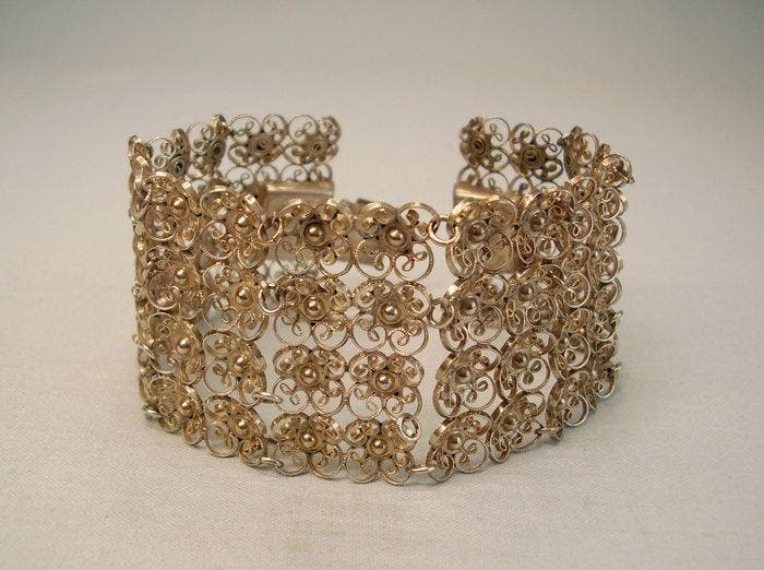 Sans prix de réserve - Bracelet Argent - Bracelet filigrane, Bijoux, Sacs & Beauté, Bijoux anciens