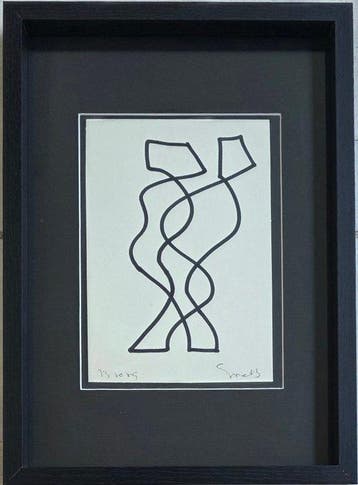 Siep Van Den Berg (1913-1998) - One line drawing Tango