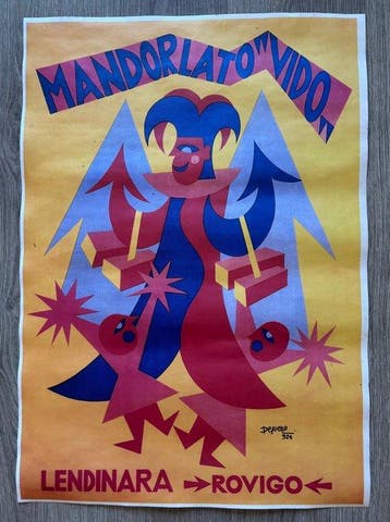 Fortunato Depero - Mandorlato Vido Futurismo pubblicitario, Antiek en Kunst