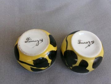 Limoges - Pair Mini Jars - Peper- en zoutstel - Porselein
