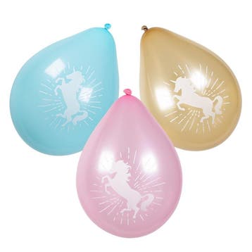 Eenhoorn Ballonnen 25cm 6st, Hobby en Vrije tijd, Verzenden, Nieuw