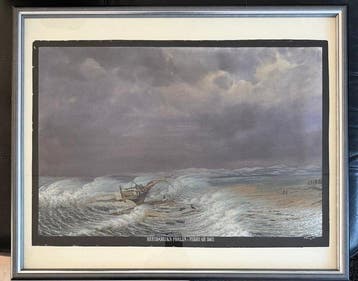 Frederik Martin Sørvig (1823–1892) - Breidabliks Forlis i