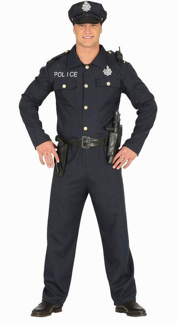 Politie Kostuum Heren Blauw, Verzenden