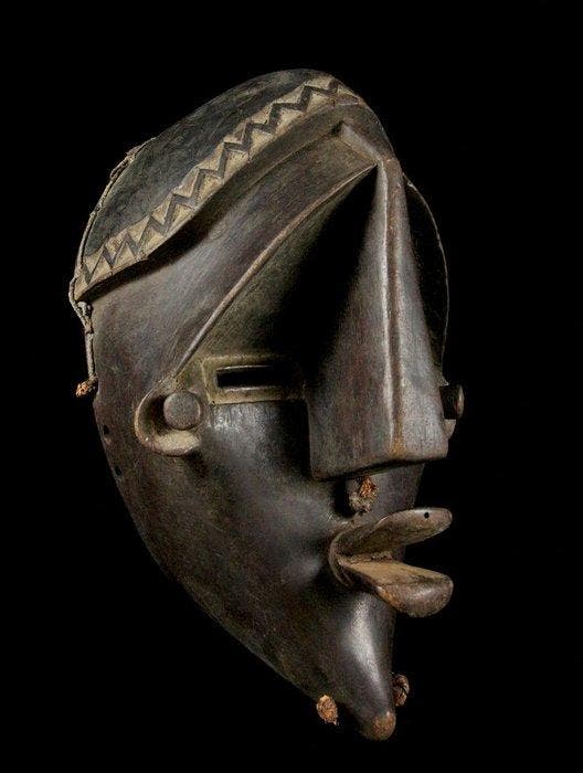 masker - Lualwa - DR Congo, Antiek en Kunst, Kunst | Niet-Westerse kunst