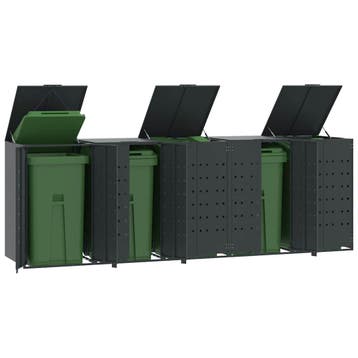 vidaXL Containerberging 5 containers 345x79x117 cm staal, Doe-het-zelf en Bouw, Verzenden