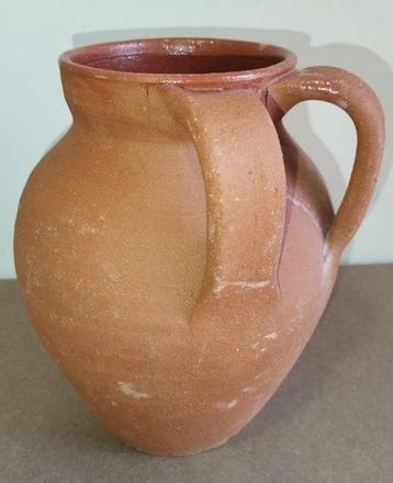 Antica brocca a due manici in terracotta – Italia, fine 800