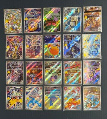 Pokémon - 20 Bulk kaarten 30th CELEBRATION Art Rare Complete, Nieuw