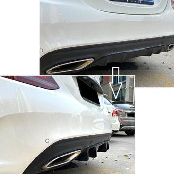 Diffusor onderspoiler passend voor Mercedes W205 met AMG-uit, Verzenden, Nieuw