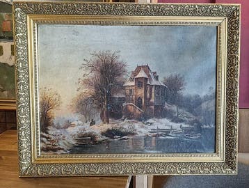 Russische Schule (XIX) - Winterszene